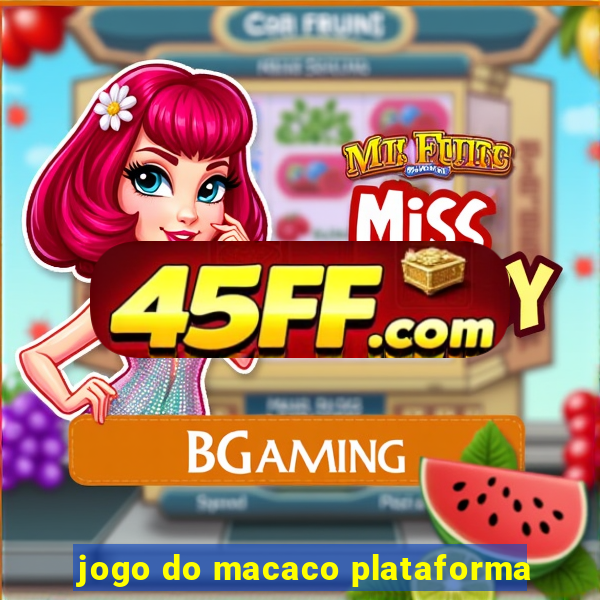 jogo do macaco plataforma